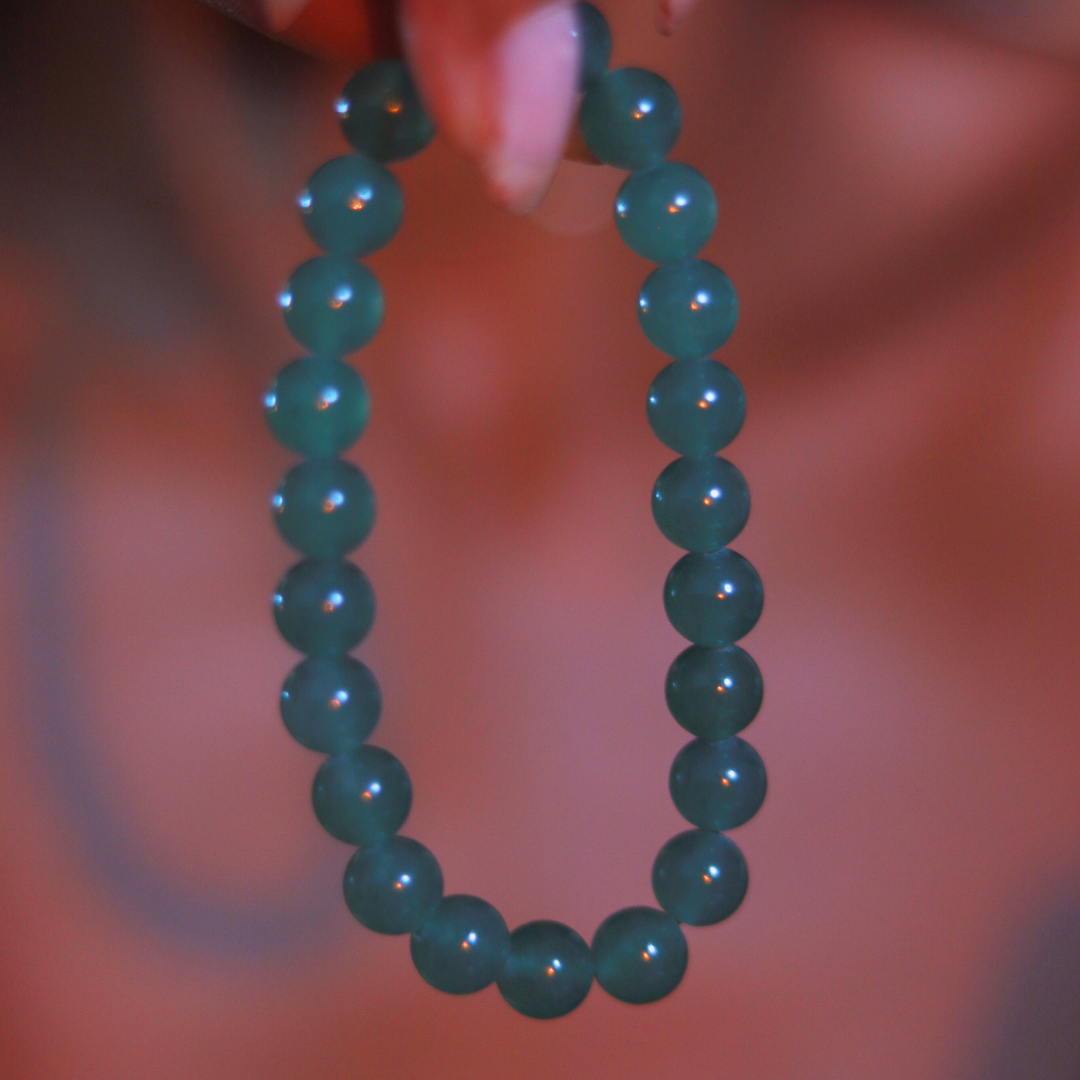 Bracelet Aventurine Verte (chance, sérénité, croissance personnelle)