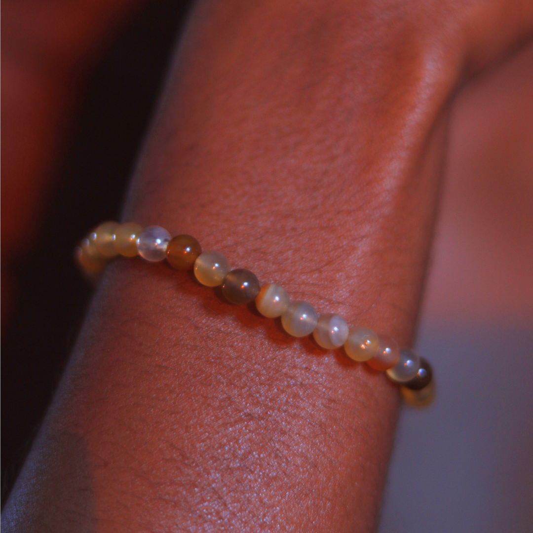 Bracelet Agate Mix (Harmonie, Equilibre, Renforcement émotionnel)
