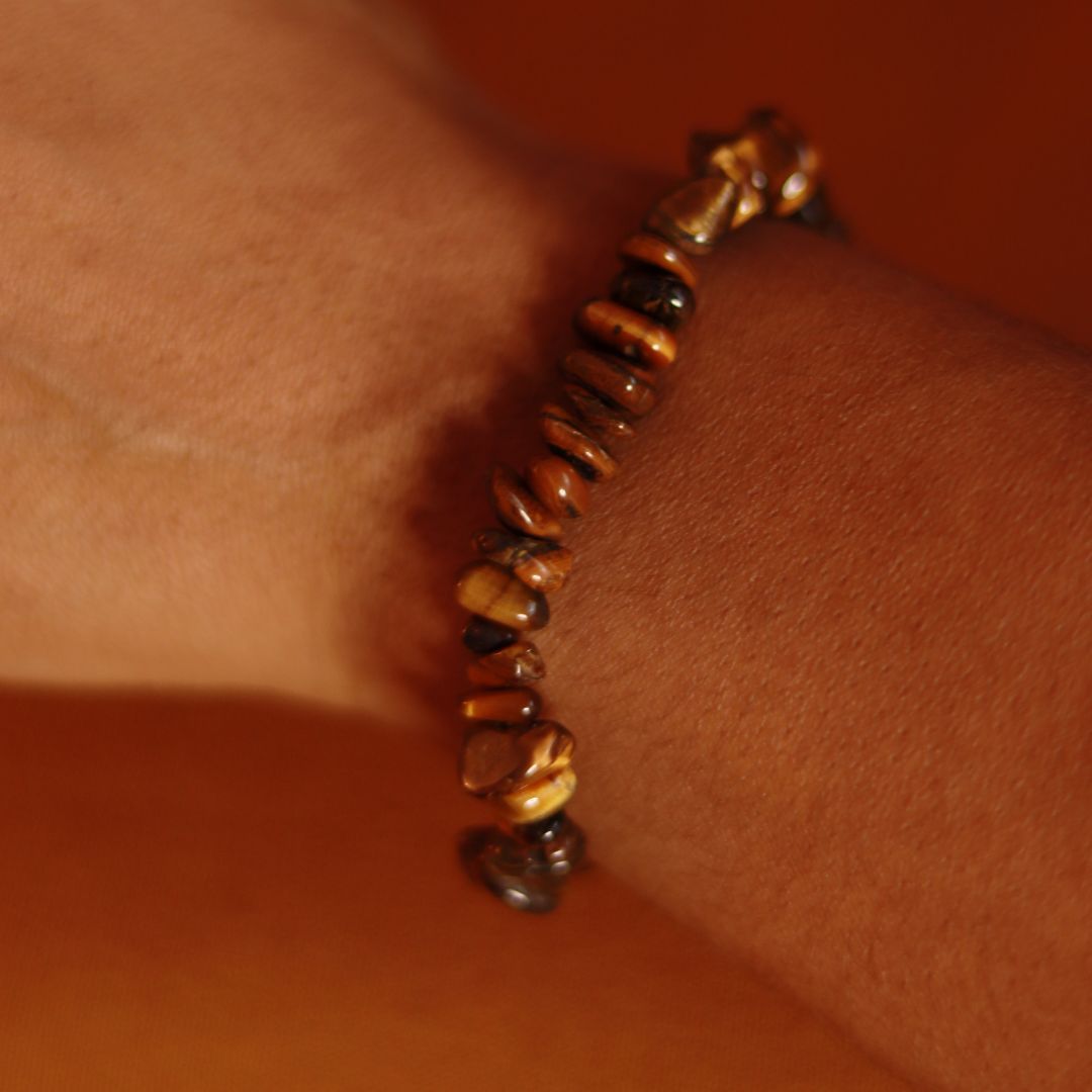 Bracelet Œil de Tigre A Chips (5-8 mm)