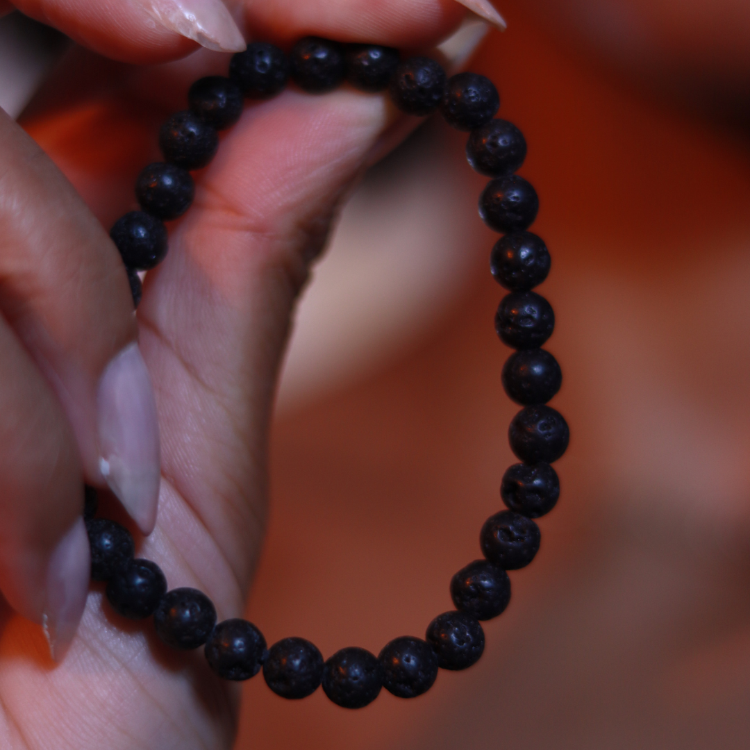 Bracelet Pierre de Lave (Force, Transformation, Ancrage)