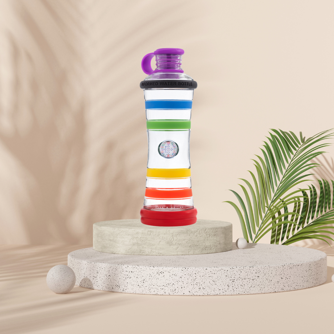 Bouteille i9 Arc-en-Ciel Chakra : L'Harmonie au Cœur de l'Eau