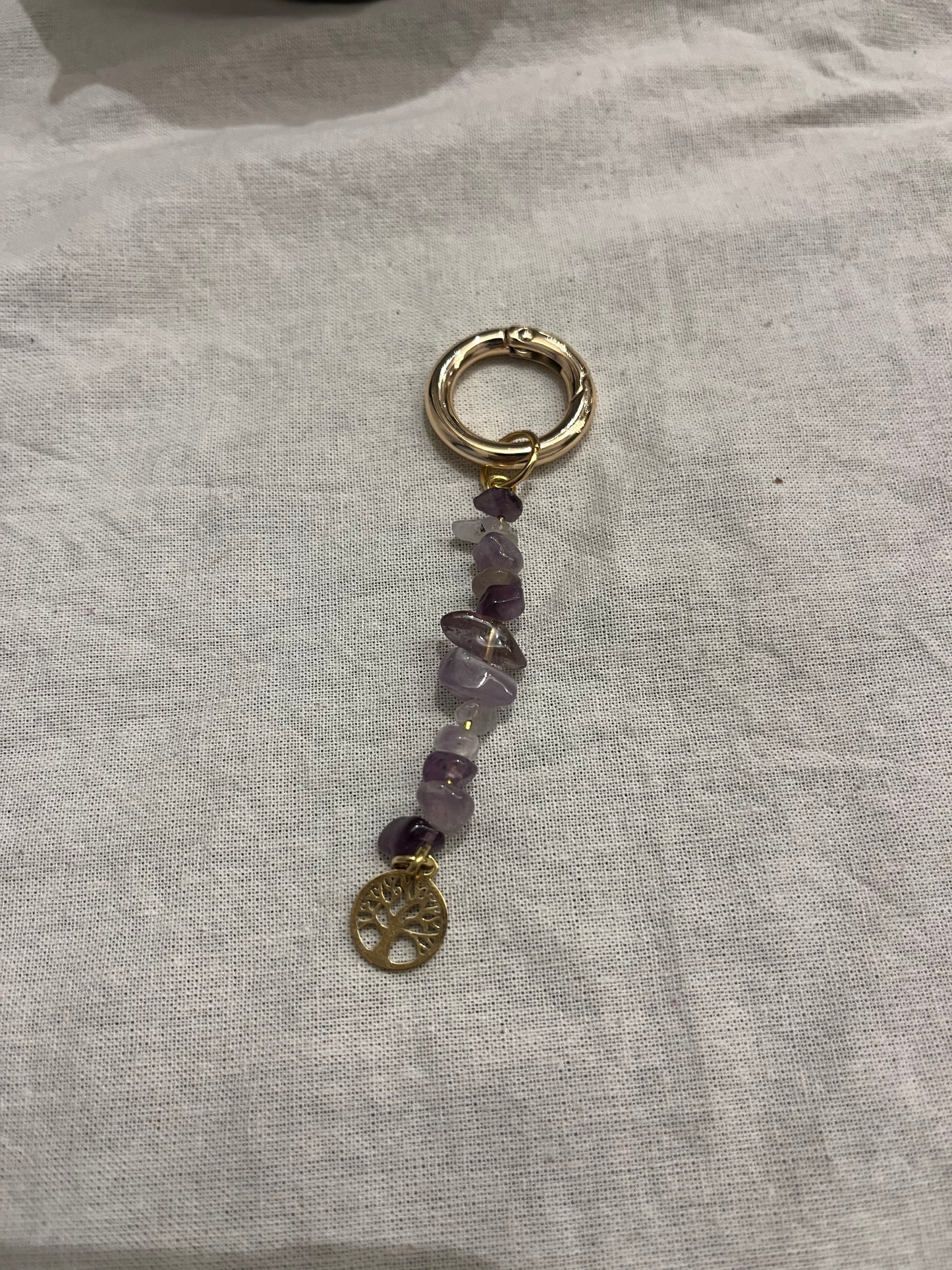 Porte clé pierres naturelles