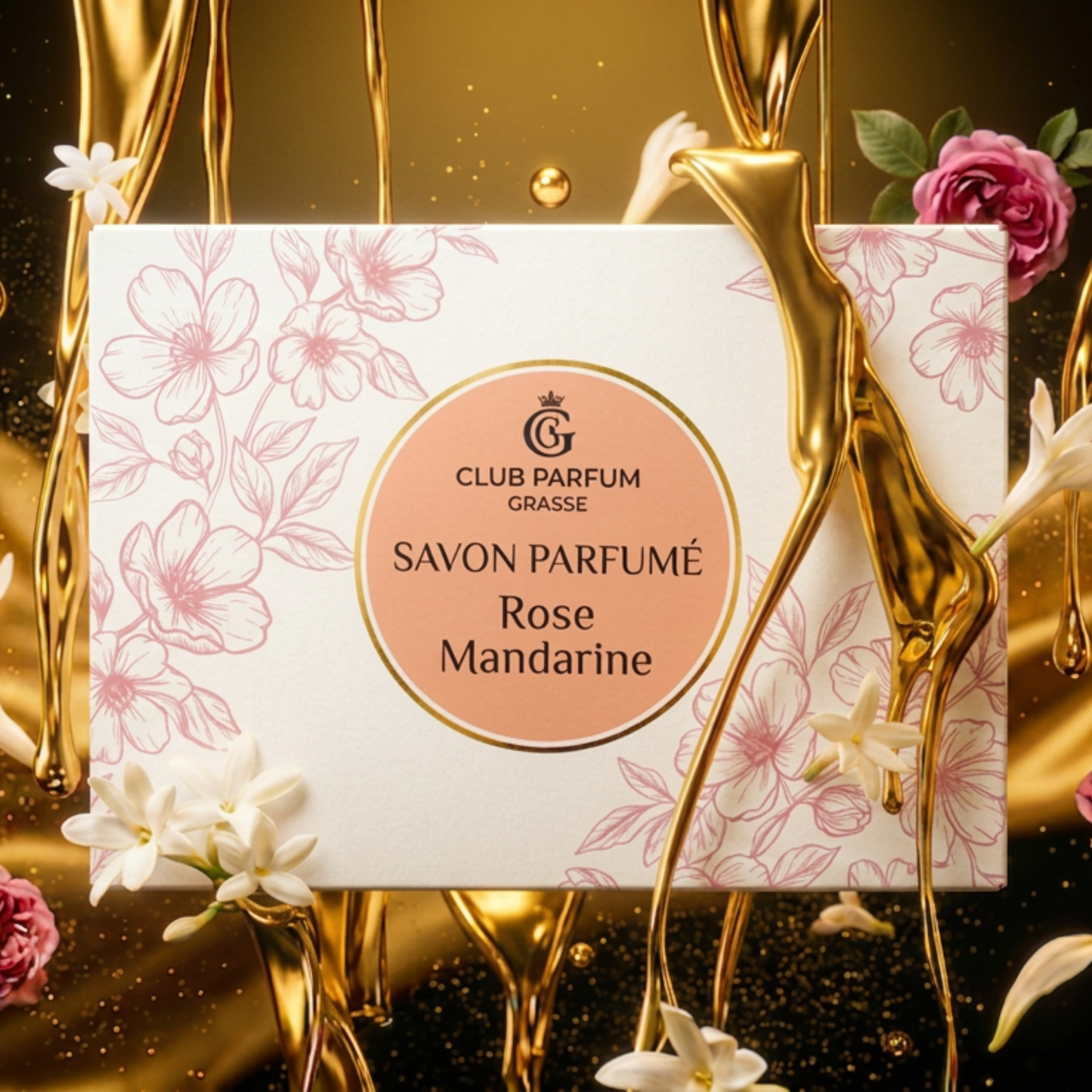 Savon parfumé Rose Mandarine