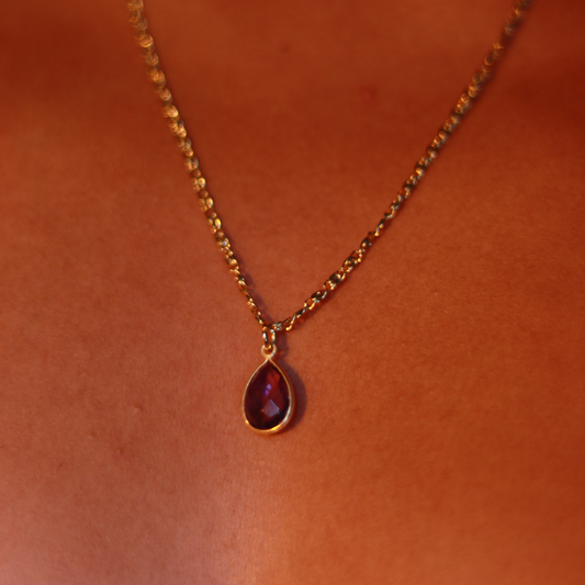 Collier Aura – Améthyste (Calme • Clarté • Spiritualité)