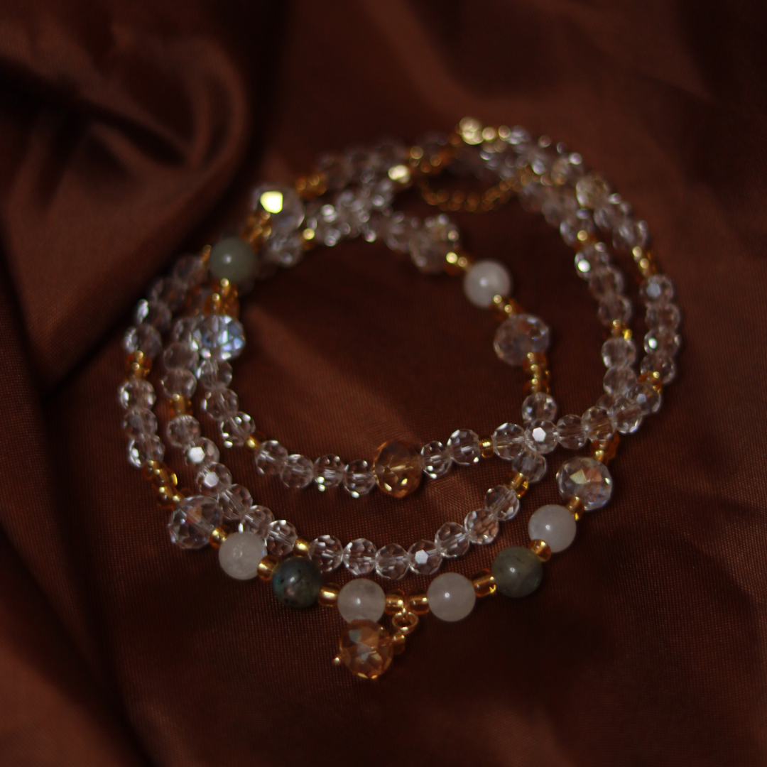 Baya "La Mystique" – Intuition & Protection | Labradorite & Pierre de Lune