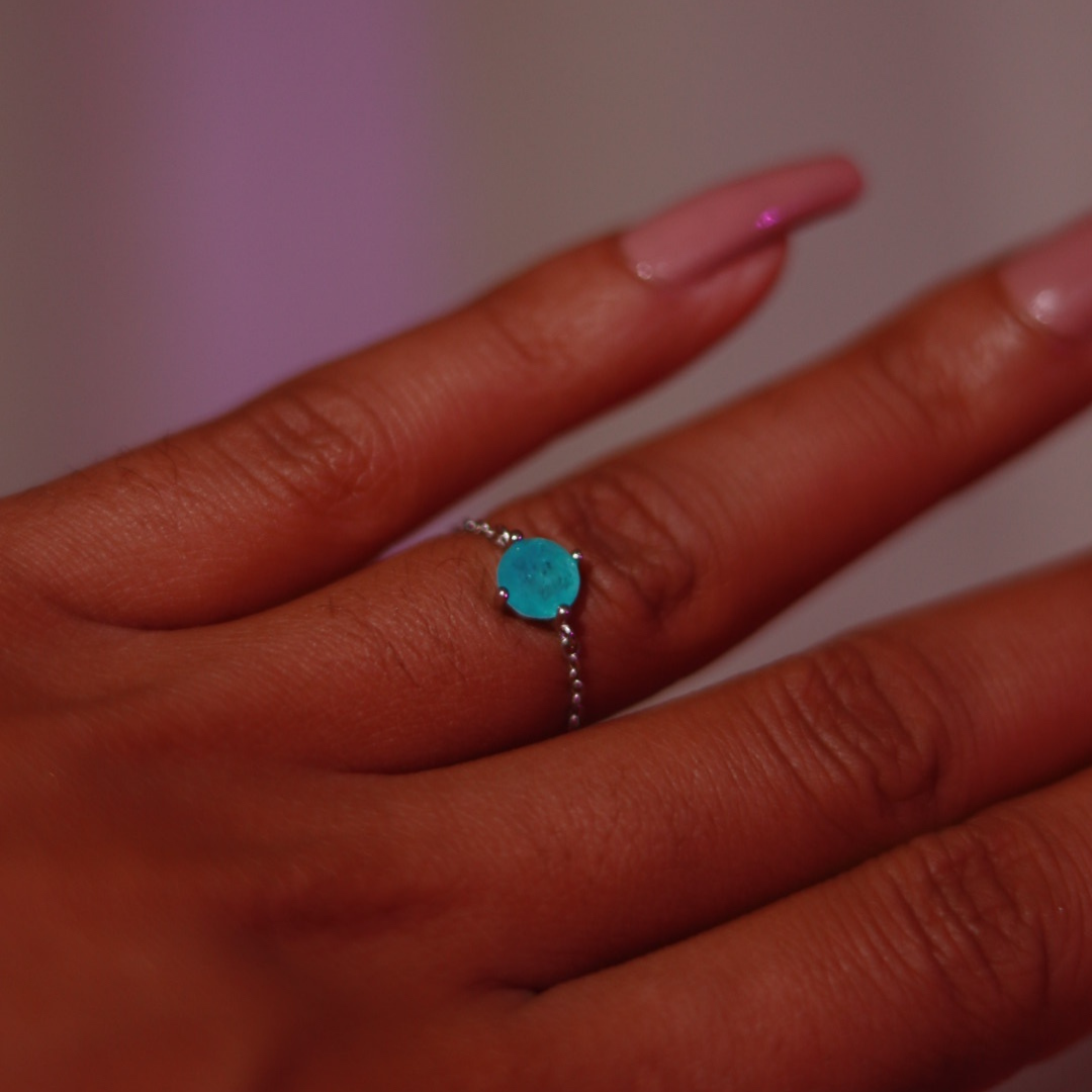 Bague Chaîne Ajustable Océan