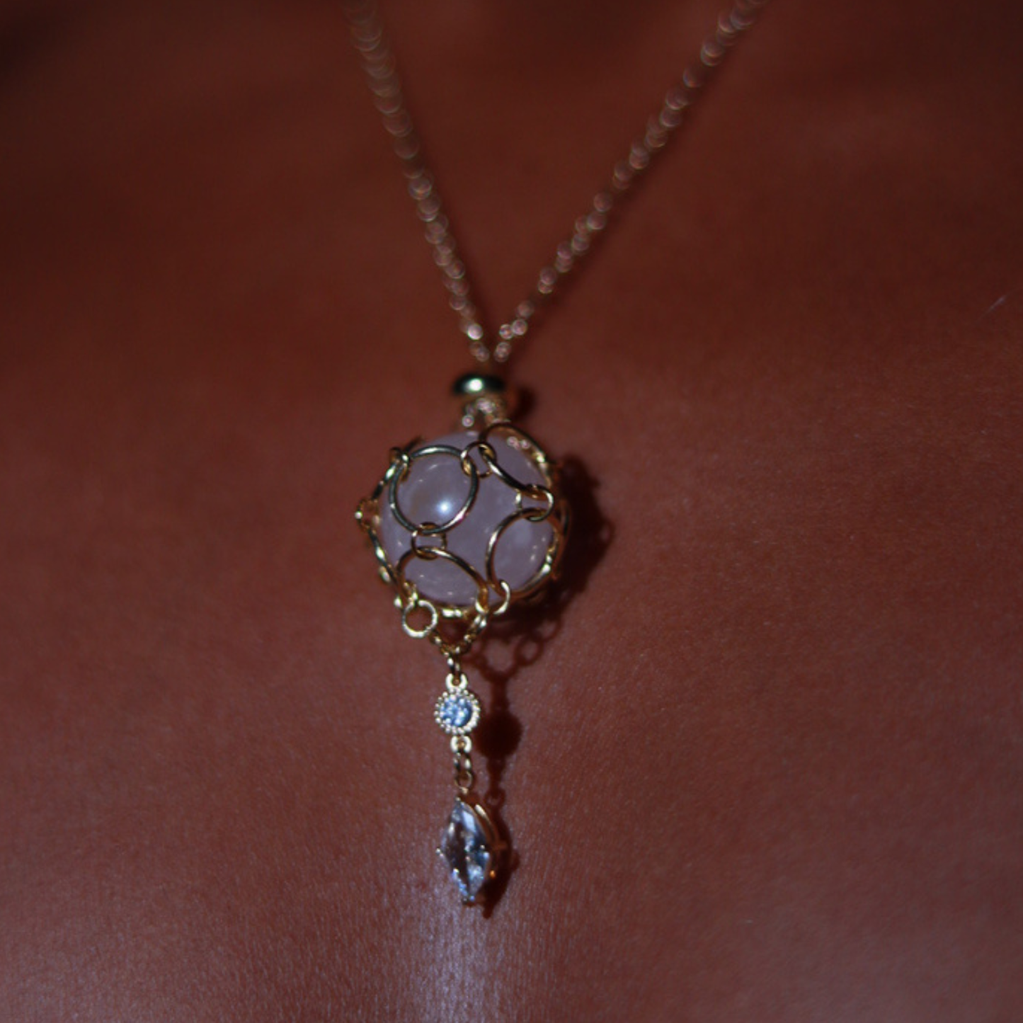 Collier Sphère Sacrée d'Intention — Pierre Interchangeable