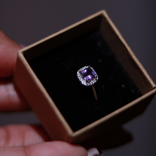 Bague Améthyste "Mystica" – Argent 925 Ajustable