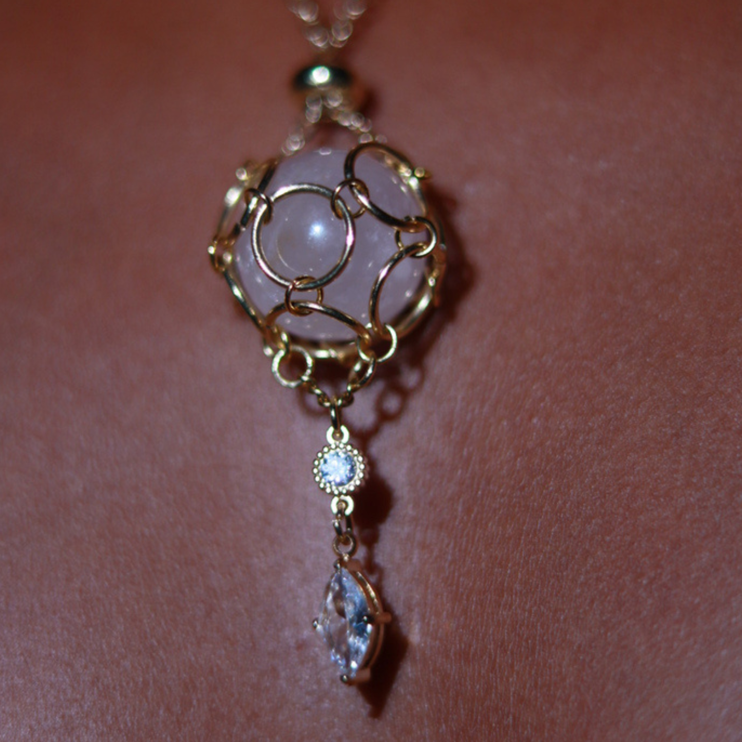 Collier Sphère Sacrée d'Intention — Pierre Interchangeable