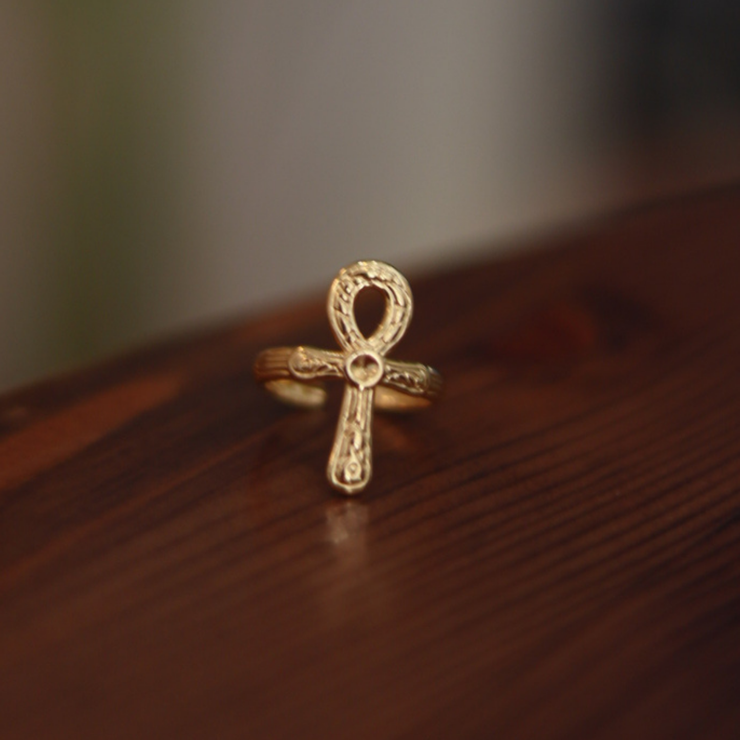 Bague Croix d'Ankh — Acier inoxydable 304