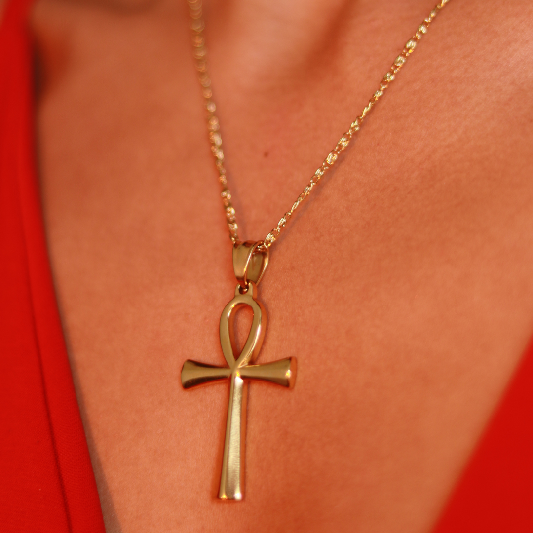 Collier Ankh Sacré -  acier inoxydable Unisexe