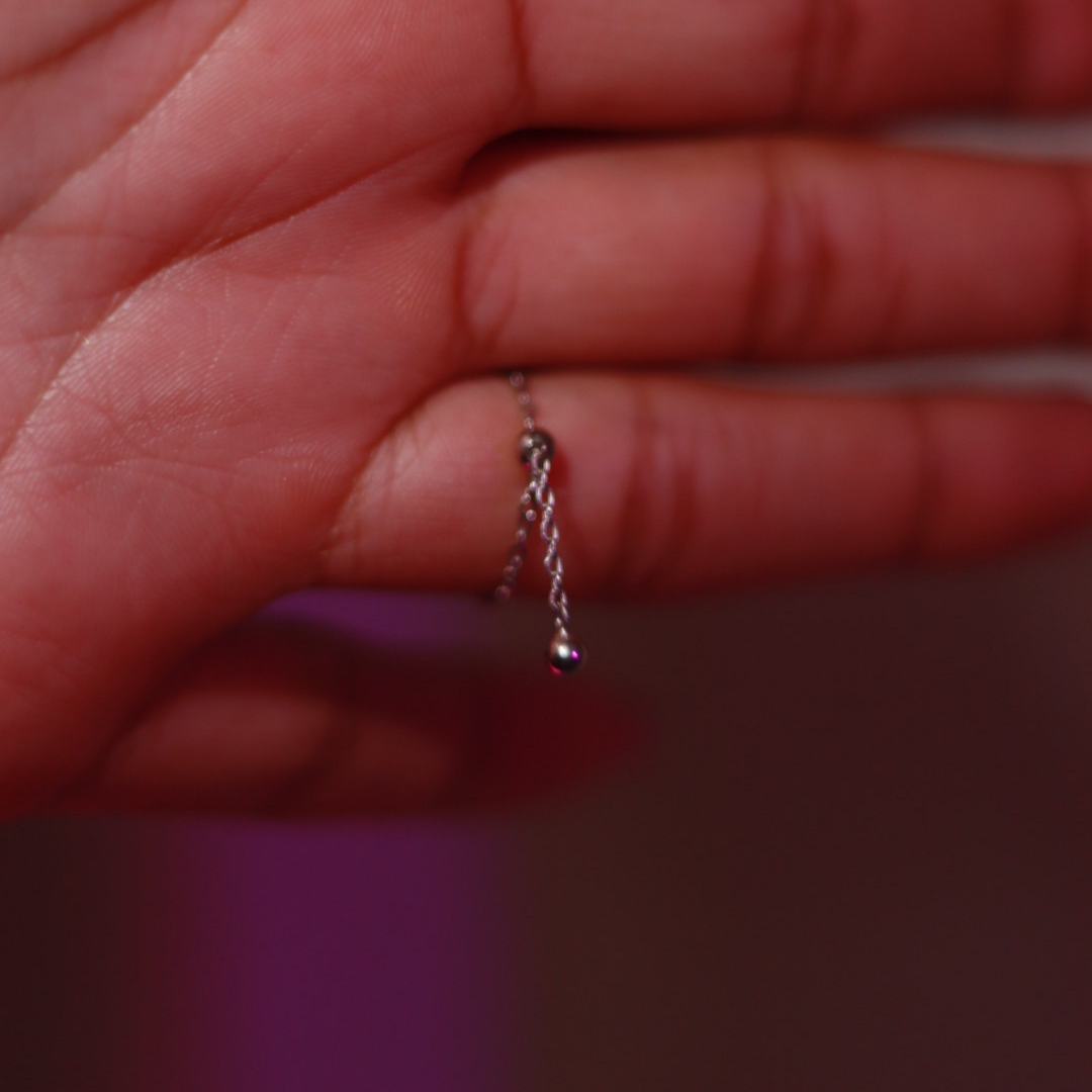 Bague Chaîne Ajustable Océan