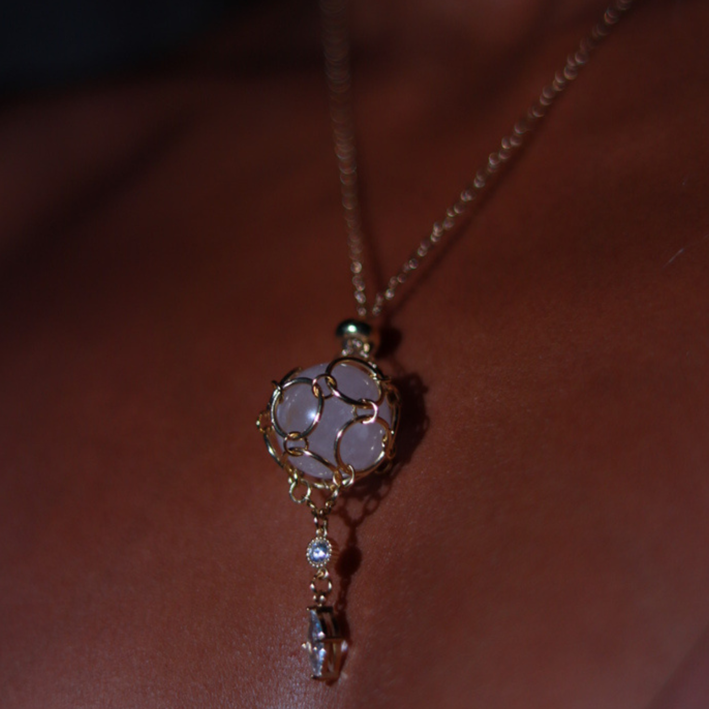 Collier Sphère Sacrée d'Intention — Pierre Interchangeable