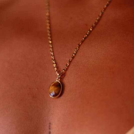 Collier Aura – Œil de Tigre