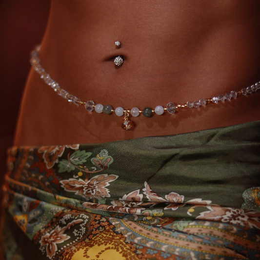 Baya "La Mystique" – Intuition & Protection | Labradorite & Pierre de Lune
