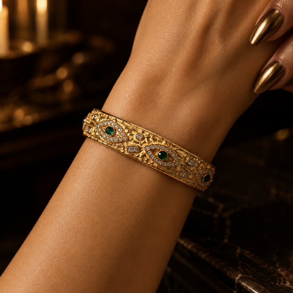 LA PROTECTRICE ✦ Bracelet  Manchette Talisman