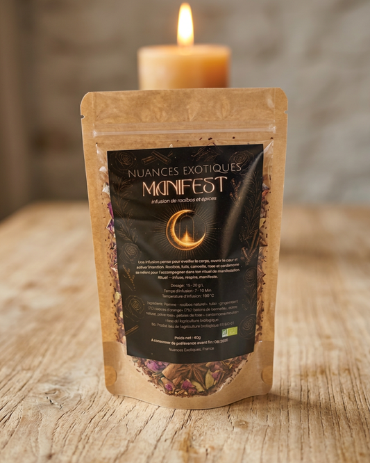 MANIFESTE — L'infusion de ton rituel d'intention (40g - 10/13 tasses)